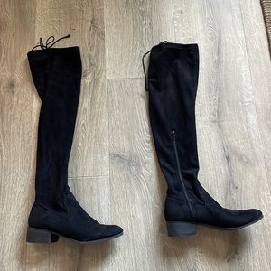 SUEDE OVER THE KNEE BOOTS